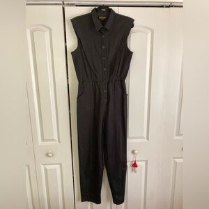 NOOWORKS Coveralls Black Cotton Twill